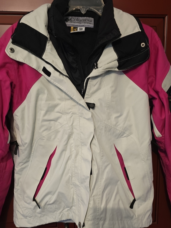 Columbia Jackets & Blazers - Columbia Women's White and Pink Ski Jacket